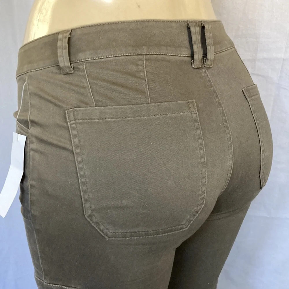 DEMOCRACY Jeans Skinny Skimmer Utility Pants Size 6 Olive Color NWT